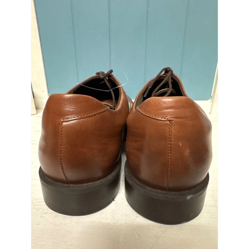 Wolf & Shepherd Crossover Victory Cap Toe Brown Leather Shoes Mens‎ 13 M